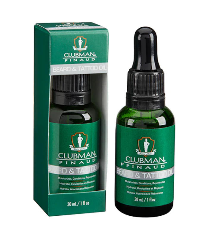 Clubman Pinaud  Beard and Tattoo Oil, olej na vousy a tetování  30 ml