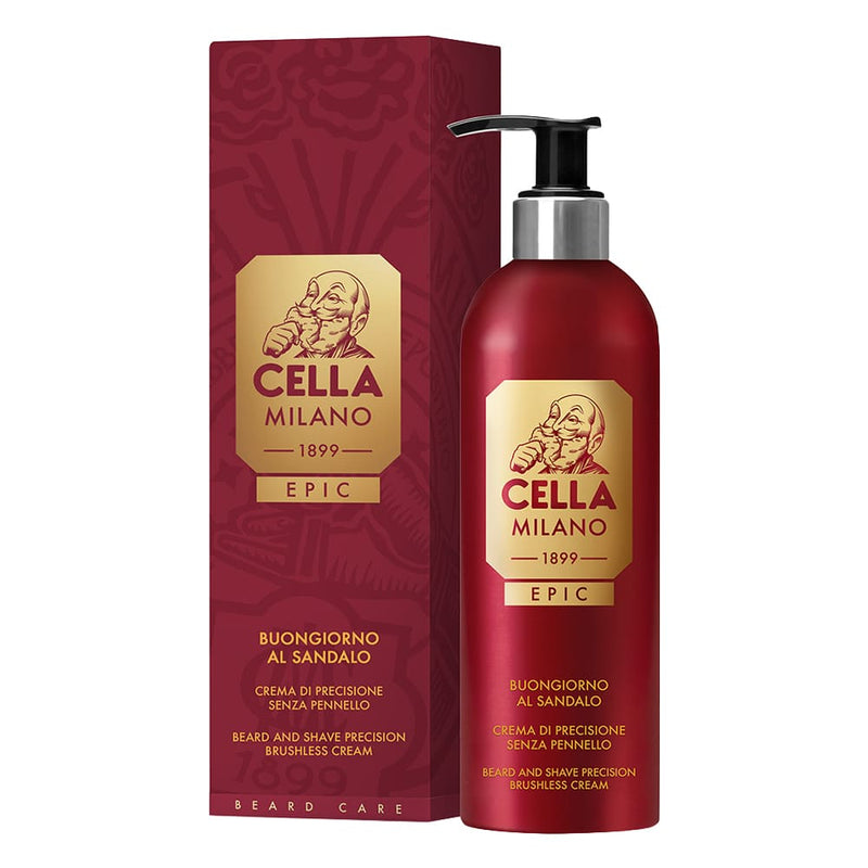 Cella Milano Epic Buongiorno al Sandalo transparentní krém na kontury vousů 175 ml - fotografie 1