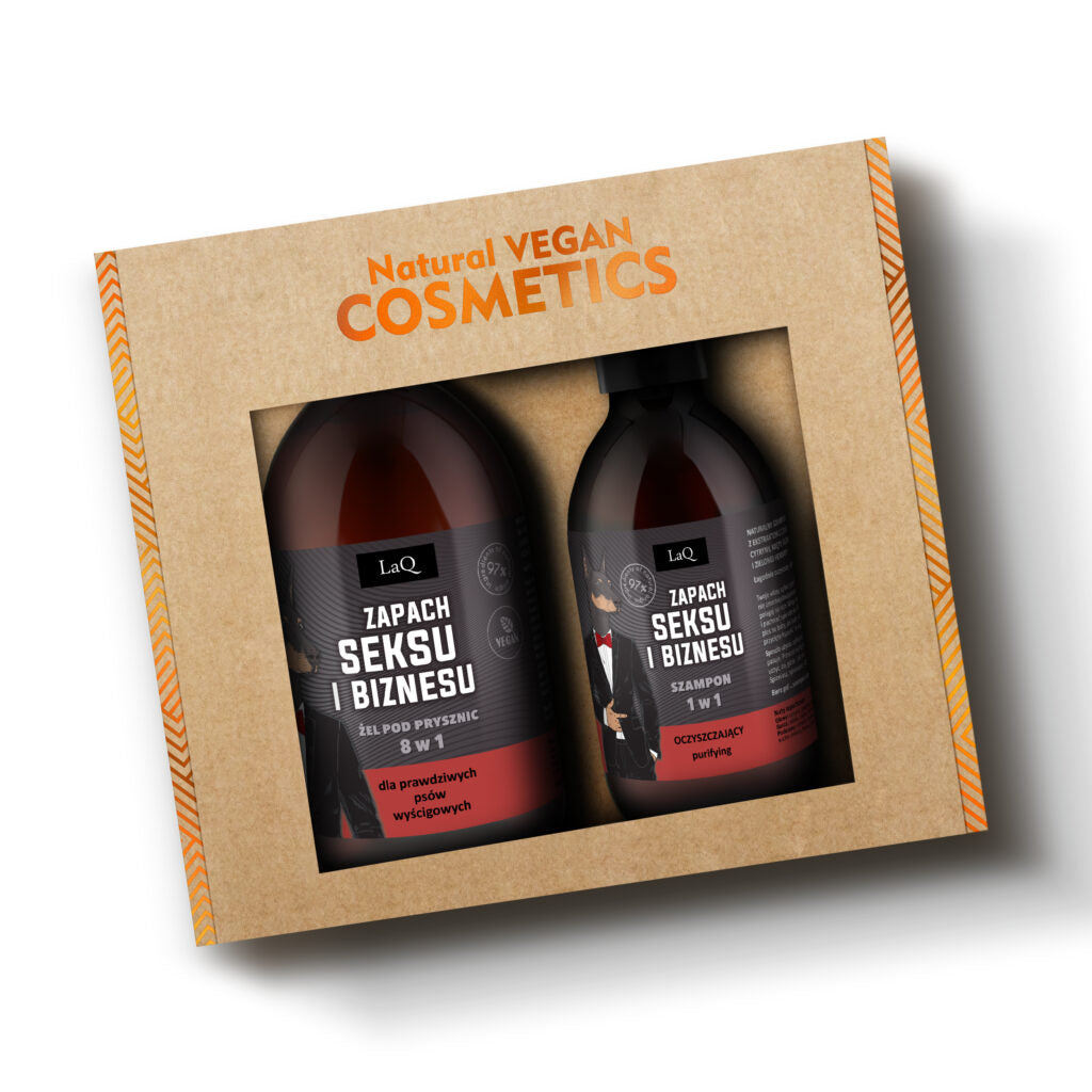 LaQ Sex & Business dárková sada se šamponem