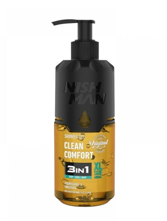 Nishman Clean Comfort 3in1 sprchový gel 480 ml