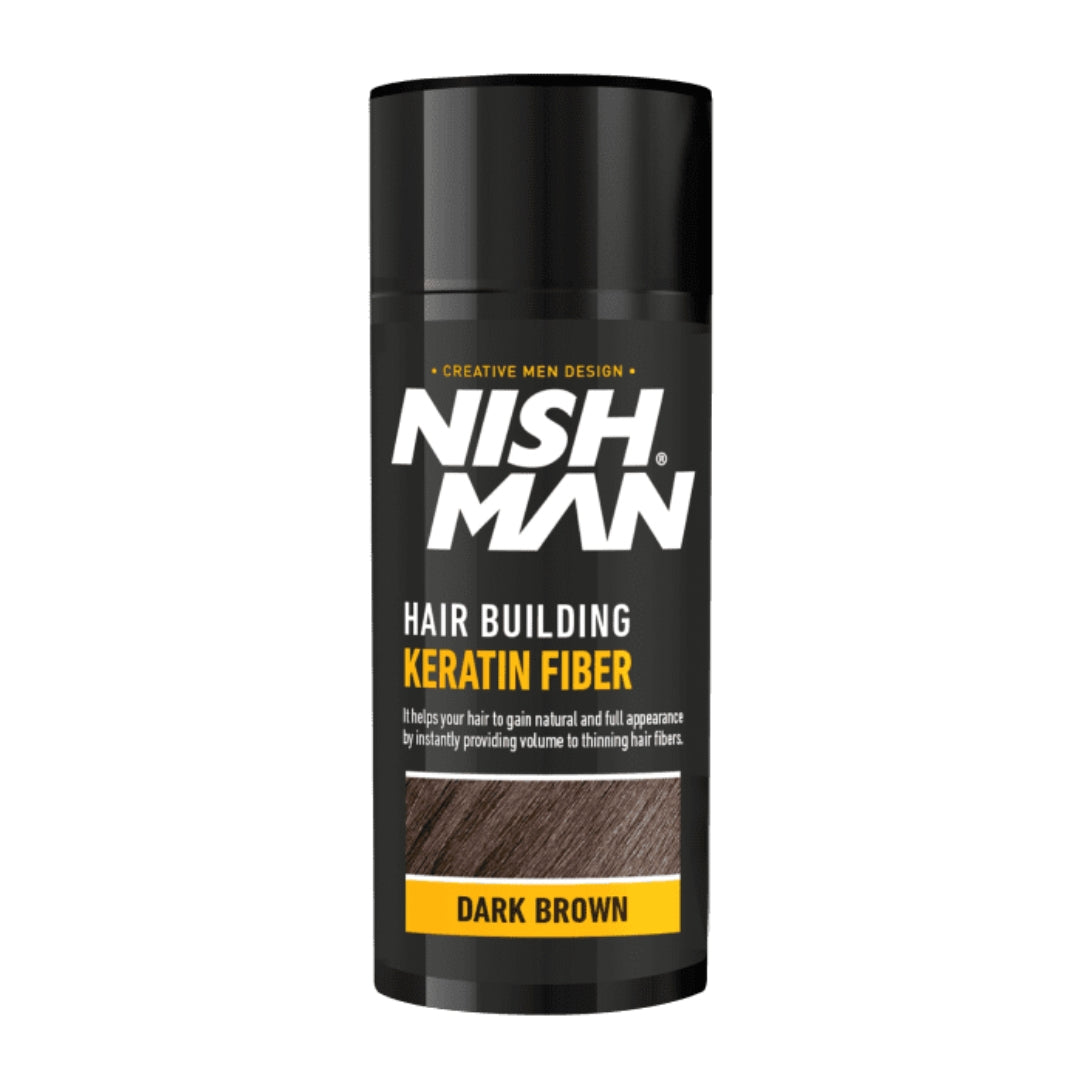 Nishman keratinová vlasová vlákna tmavě hnědá 21 g