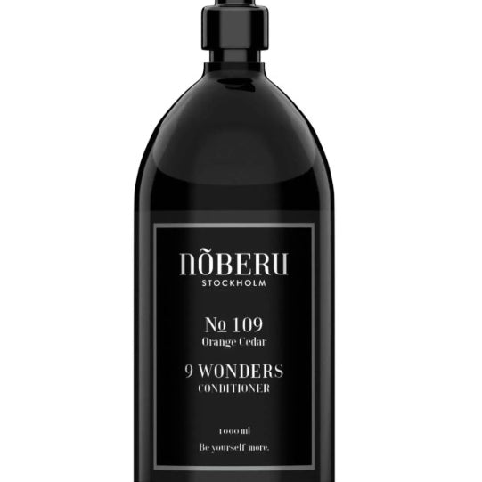 Noberu Stockholm 9 Wonders Anti-Frizz Orange & Cedar kondicionér 1000 ml — péče proti krepatění se skandinávskou formulací