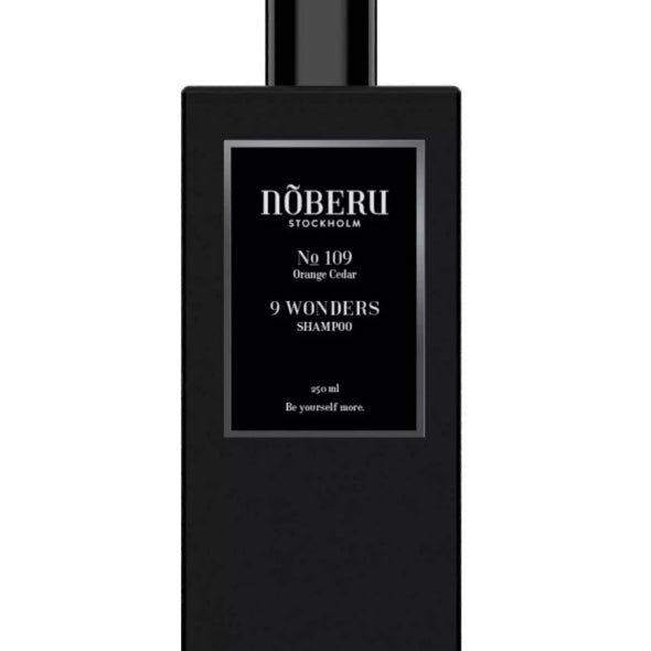 Noberu Stockholm 9 Wonders Orange & Cedar šampon proti krepatění 250 ml — švédská péče bez sulfátů