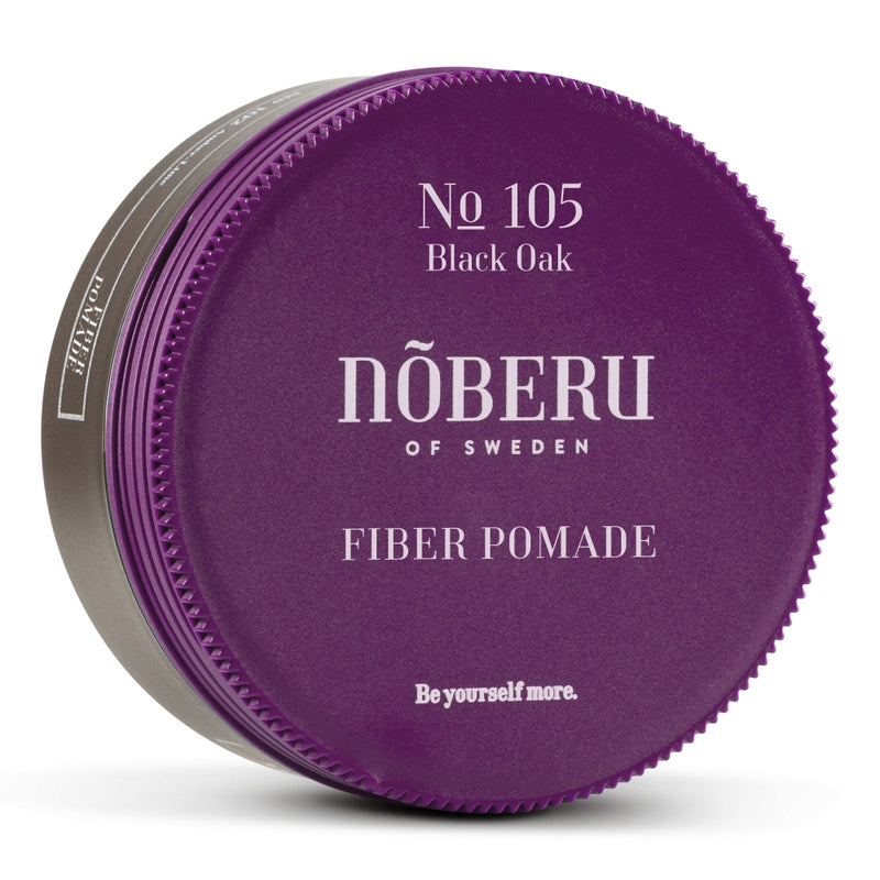 Nõberu Stockholm Black Oak Fiber Pomade 80 ml — fiber pomáda se střední fixací a saténovým leskem