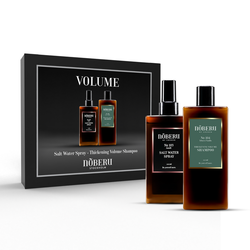 Noberu Stockholm Volume sada — šampon 250 ml a sea salt sprej 200 ml v dárkové krabičce