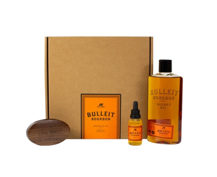 Pan Drwal Bulleit Bourbon Grooming Kit dárková sada