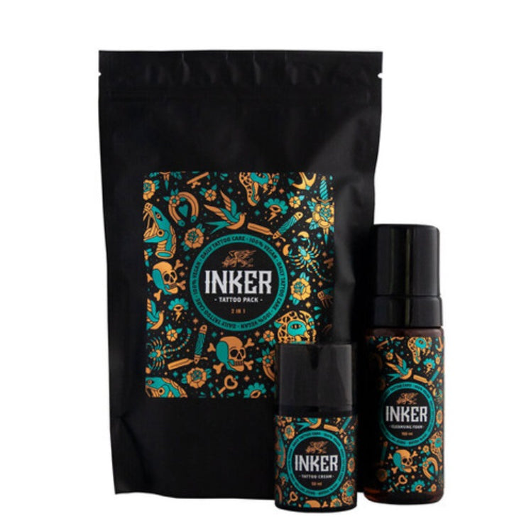 Pan Drwal Inker Tattoo sada čisticí pěny a krému na tetování