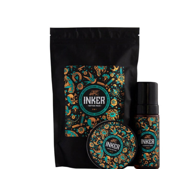 Pan Drwal Inker Tattoo sada čisticí pěny a másla na tetování