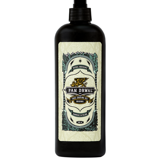 Pan Drwal Original transparentní gel na holení 500 ml