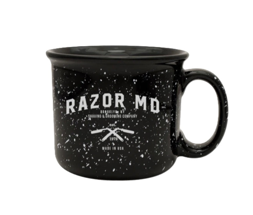 Razor MD černý keramický hrnek na holení