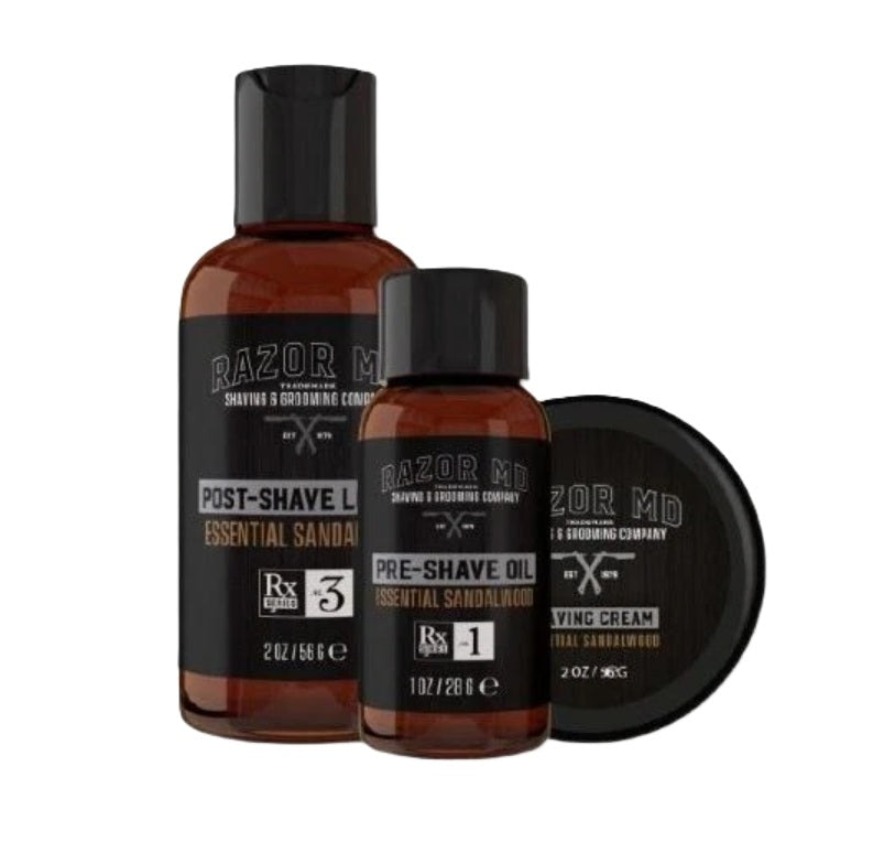 Razor MD Sandalwood Travel Shave Kit cestovní sada na holení