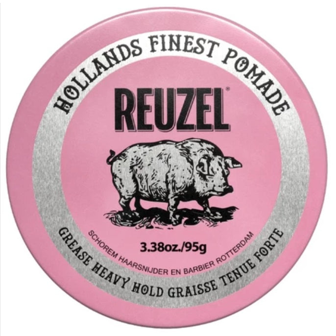 Reuzel Pink Grease Heavy Hold pomáda na vlasy 95 g