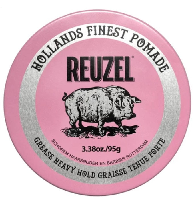 Reuzel Pink Grease Heavy Hold pomáda na vlasy 95 g