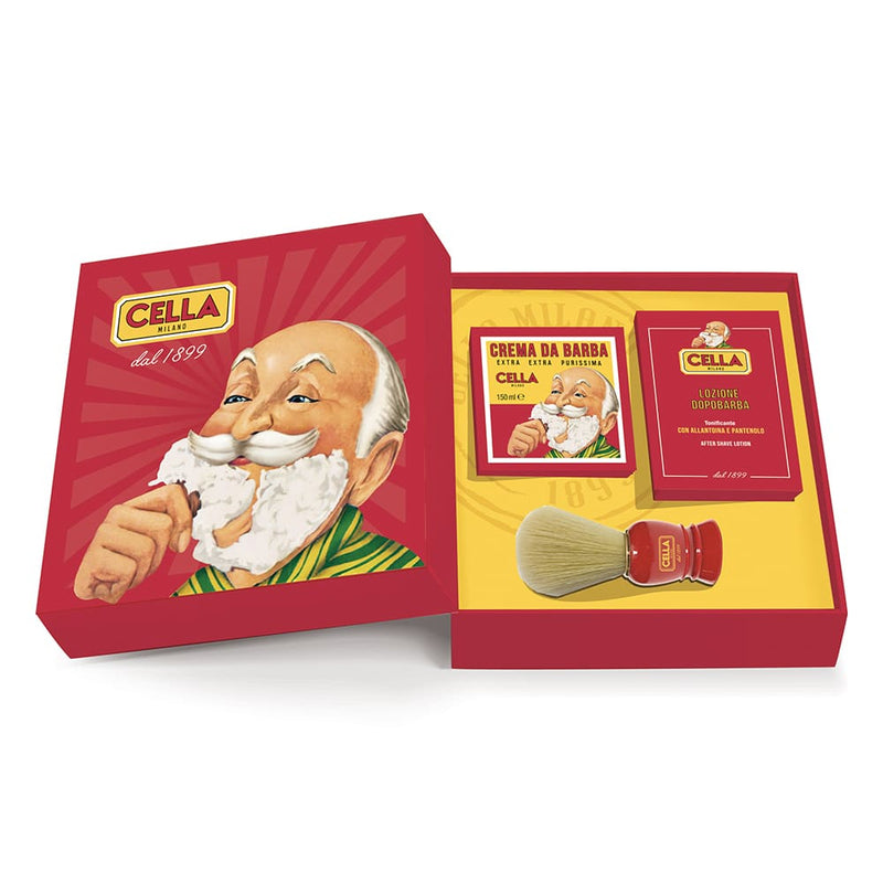 Cella Milano Traditional Shaving třídílná sada na holení se štětkou - fotografie 1