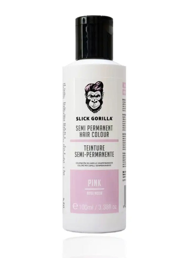Slick Gorilla Hair Colour Pink 100 ml - semi-permanentní růžová barva na vlasy bez amoniaku