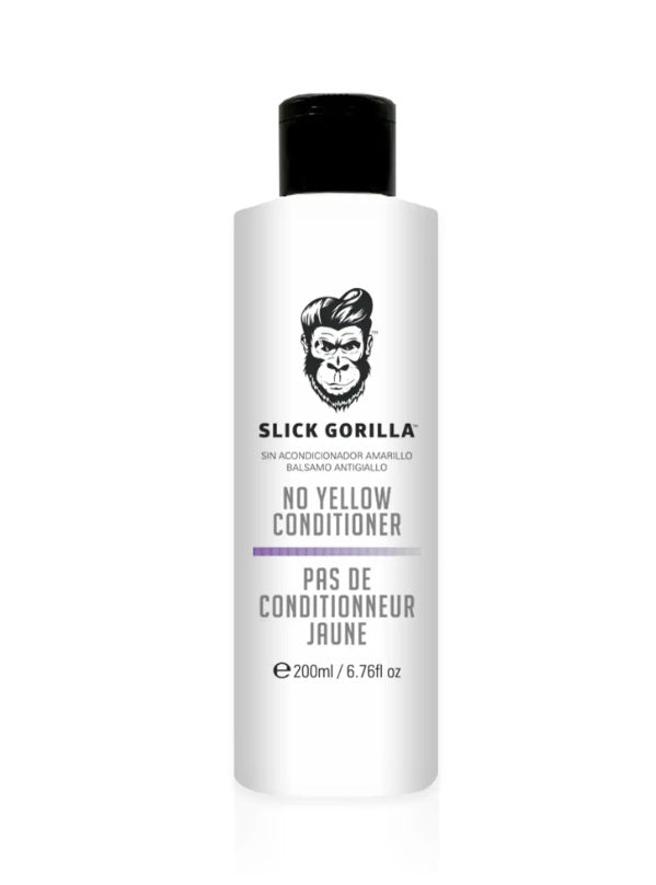 Slick Gorilla No Yellow kondicionér 200 ml, fialový tónující kondicionér na blond a stříbrné vlasy