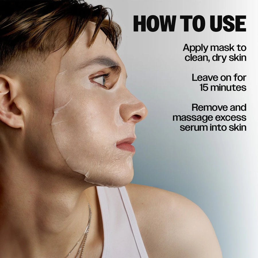 Slick Gorilla Skin-Revive Sheet Masks hydratační pleťové masky 3 ks