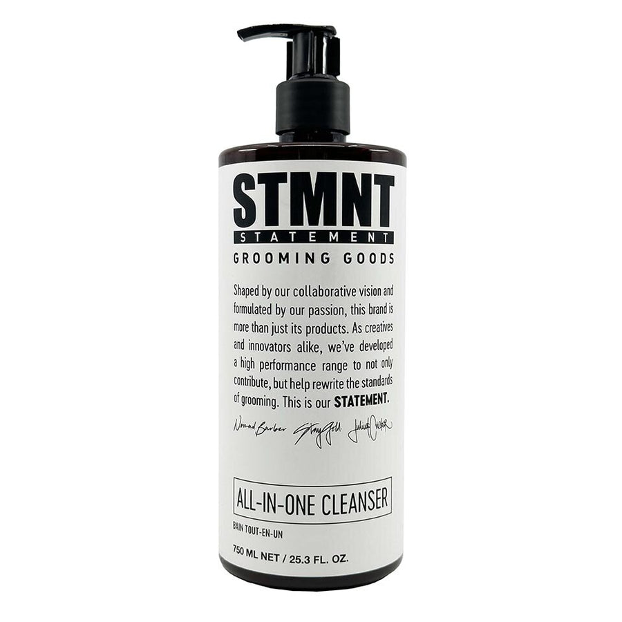 STMNT All-In-One Cleanser univerzální šampon 750 ml s aktivním uhlím a mentolem